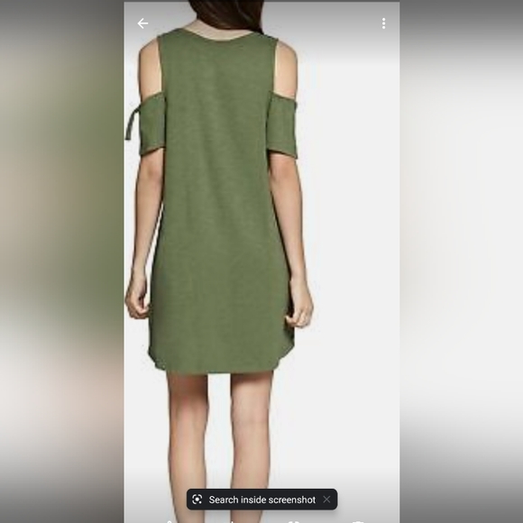 SANCTUARY Lakeside Cold-shoulder  Tie Dress  Green  XS - Picture 3 of 10